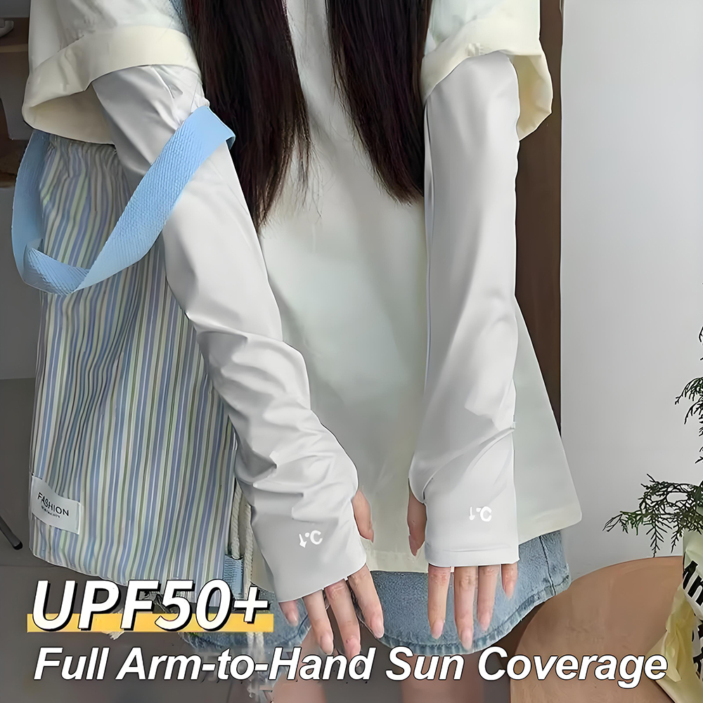 Cycling Arm Warmers - UV Protection Women's Arm Sleeves Cycling