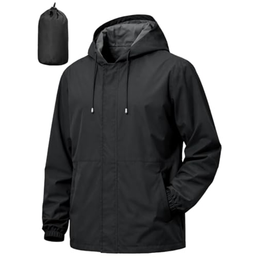 Cycling Gear Rain - UIQUR Men's Rain Jacket Waterproof Windbreaker