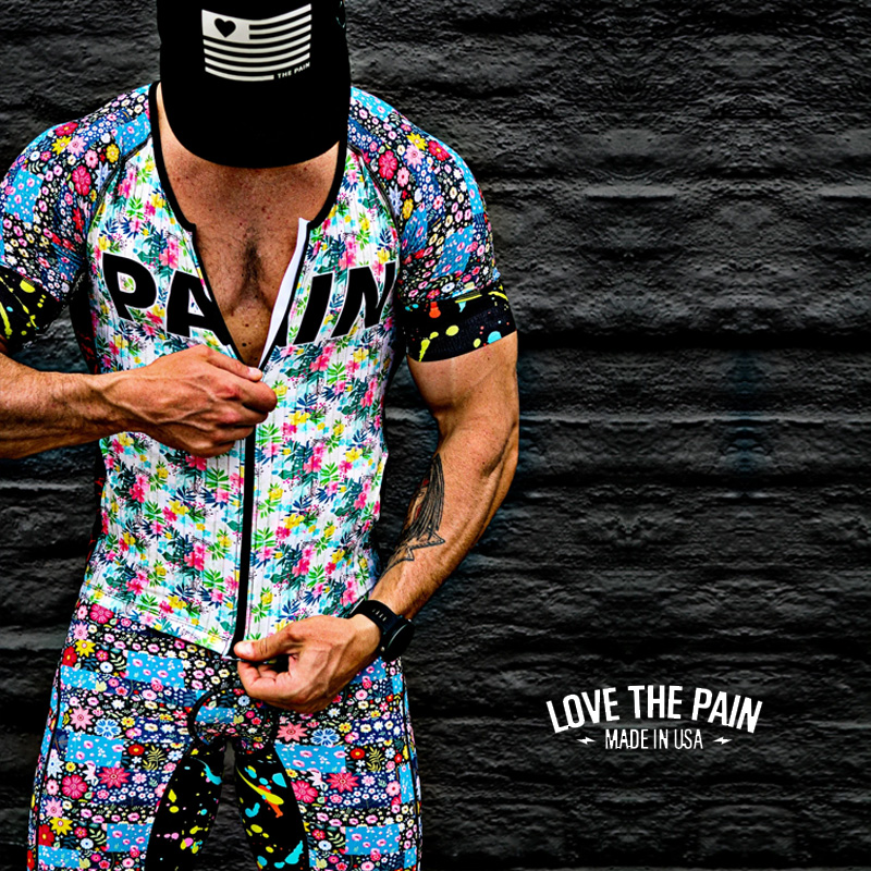 Triathlon Cycling Kit - Love The Pain Man Cycling Skinsuit