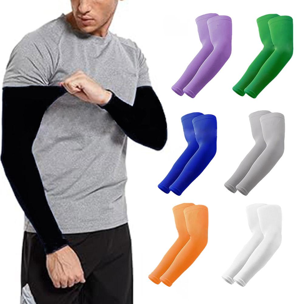 Cycling Arm Warmers - 1Pair Nylon Arm Sleeve UV Protection