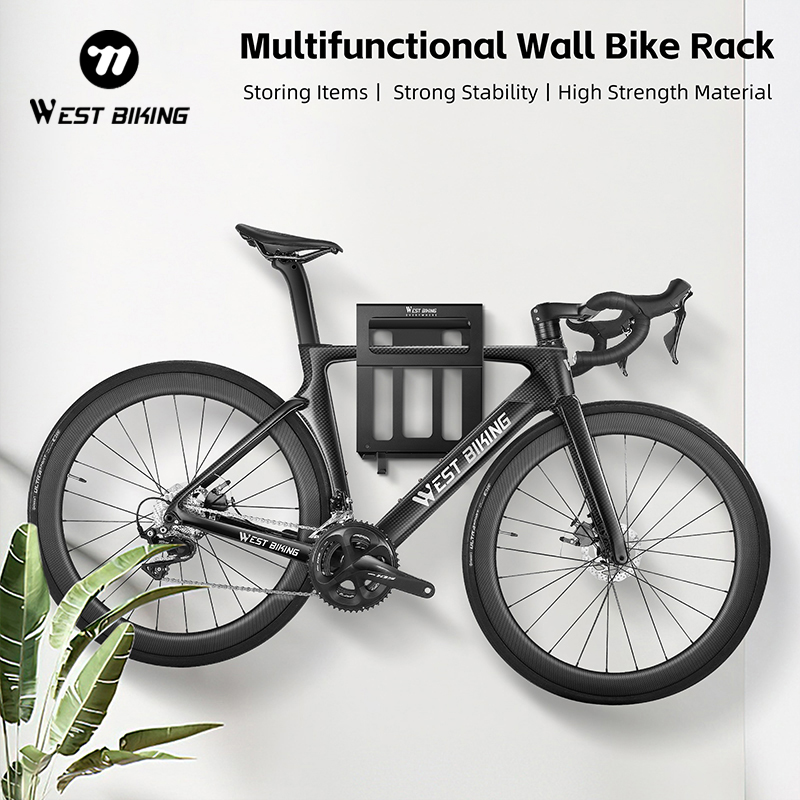 Cycling Gear Organizer Wall - WEST BIKING Multifunctional Wall Bike Rack
