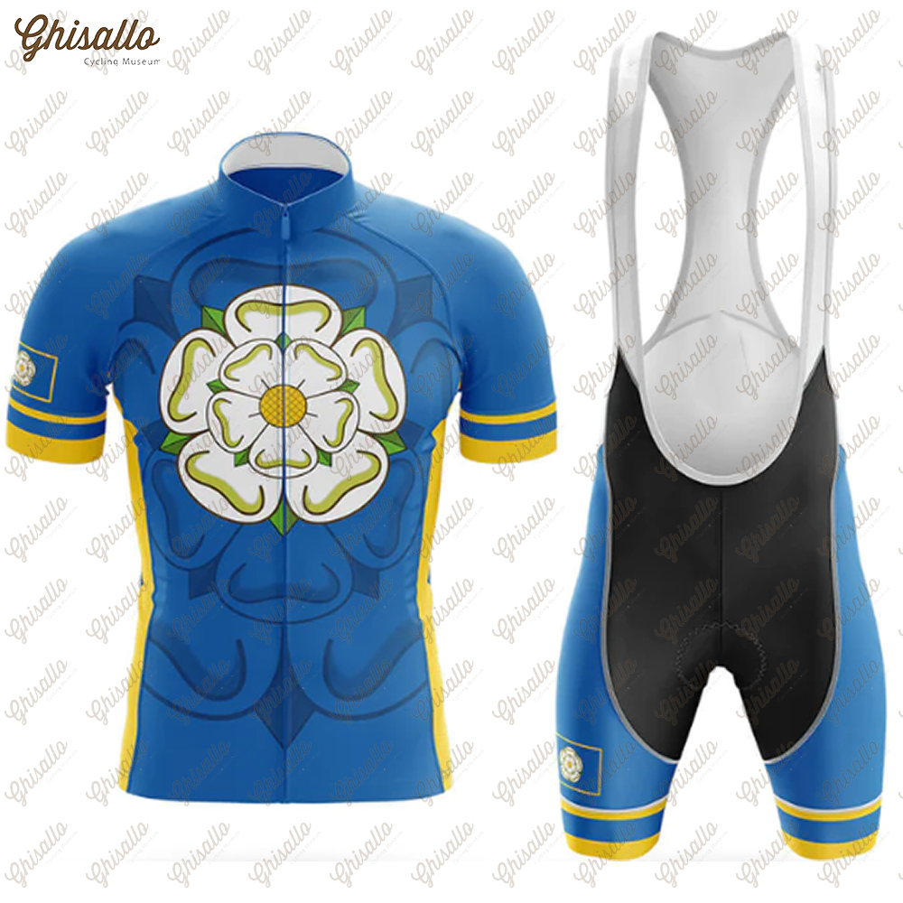 Cycling Bib Shorts - Yorkshire Cycling Jersey Set for Men,