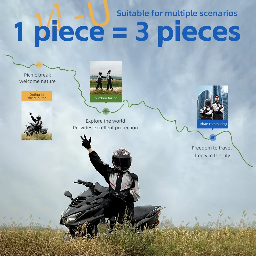 Men's and Women's Motorcycle R – Cycling Gear Rain recenzja i cena
