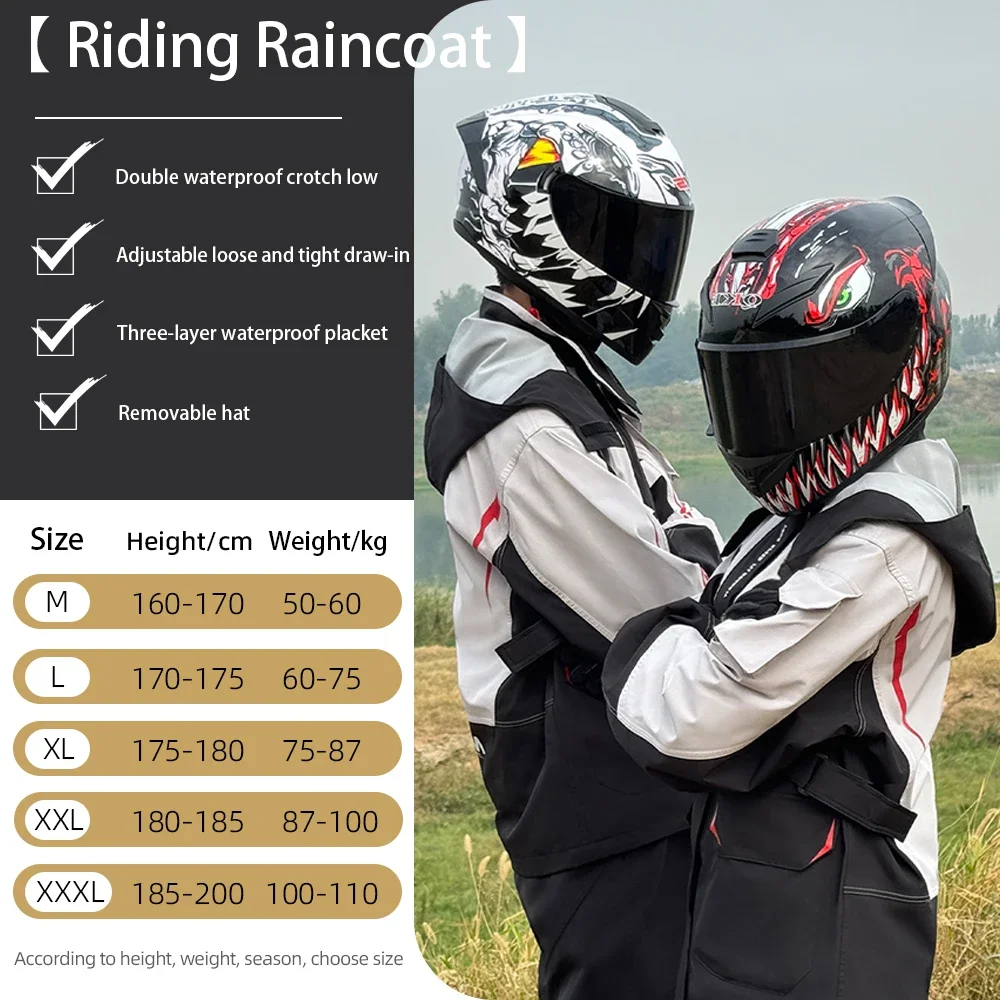 Men's and Women's Motorcycle R – Cycling Gear Rain recenzja i cena