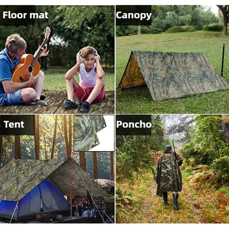 Tactical Camouflage Rain Ponch – Cycling Gear Rain recenzja i cena