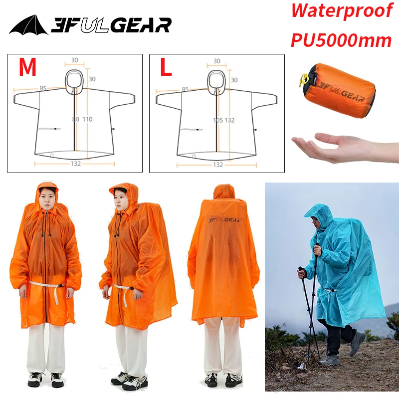 3F UL GEAR Zipper Raincoat 15D – Cycling Gear Rain recenzja i cena