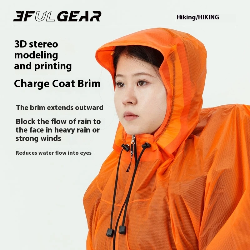 3F UL GEAR Zipper Raincoat 15D – Cycling Gear Rain recenzja i cena
