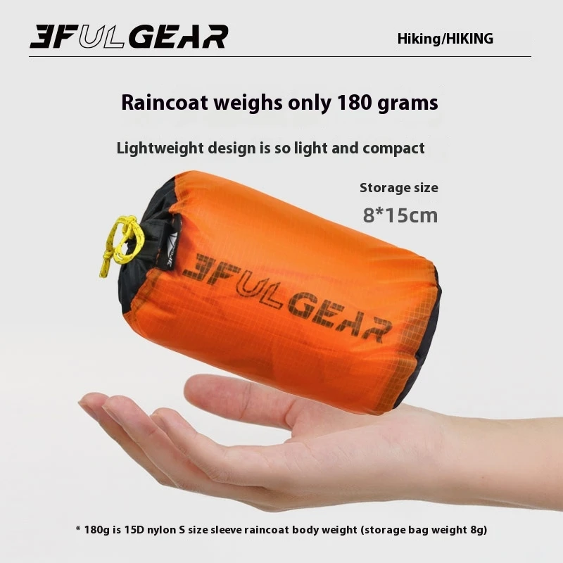 3F UL GEAR Zipper Raincoat 15D – Cycling Gear Rain recenzja i cena