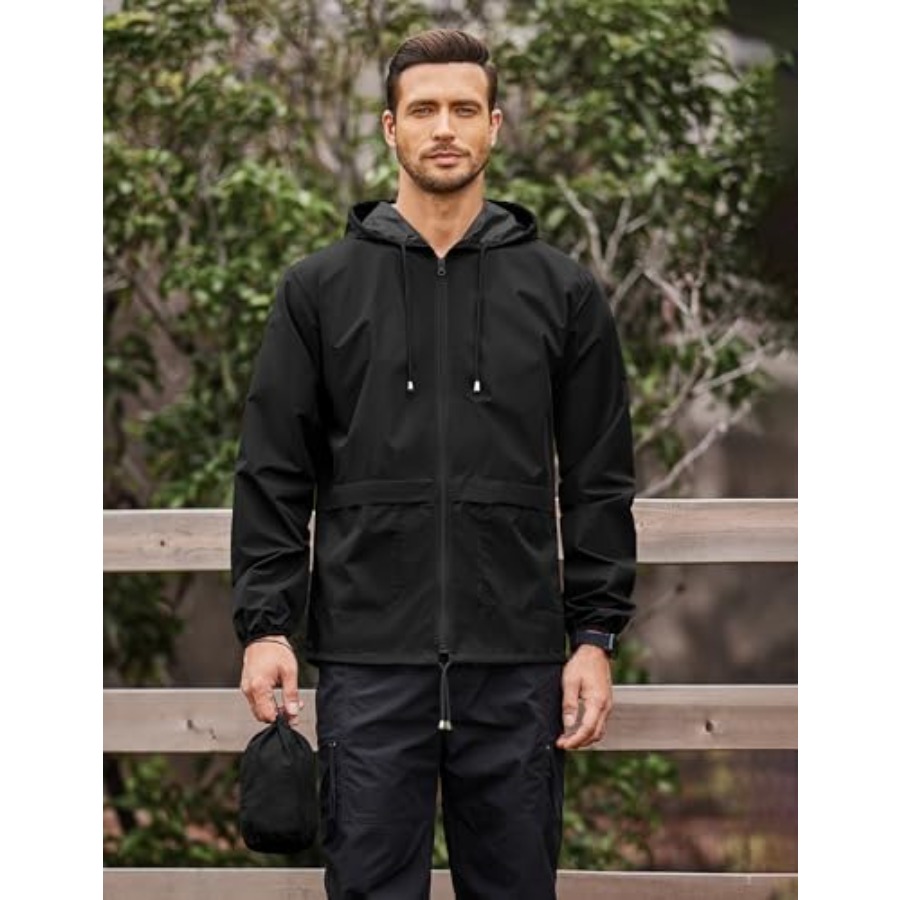 Mens Packable Rain Jacket Ligh – Cycling Gear Rain recenzja i cena