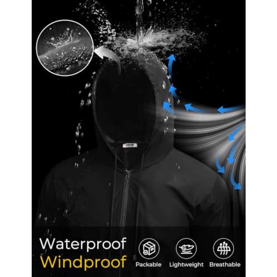 Mens Packable Rain Jacket Ligh – Cycling Gear Rain recenzja i cena