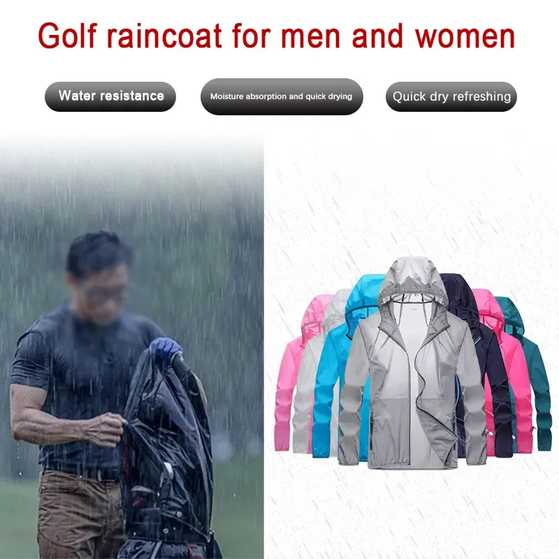Golf Raincoat Lightweight Jack – Cycling Gear Rain recenzja i cena