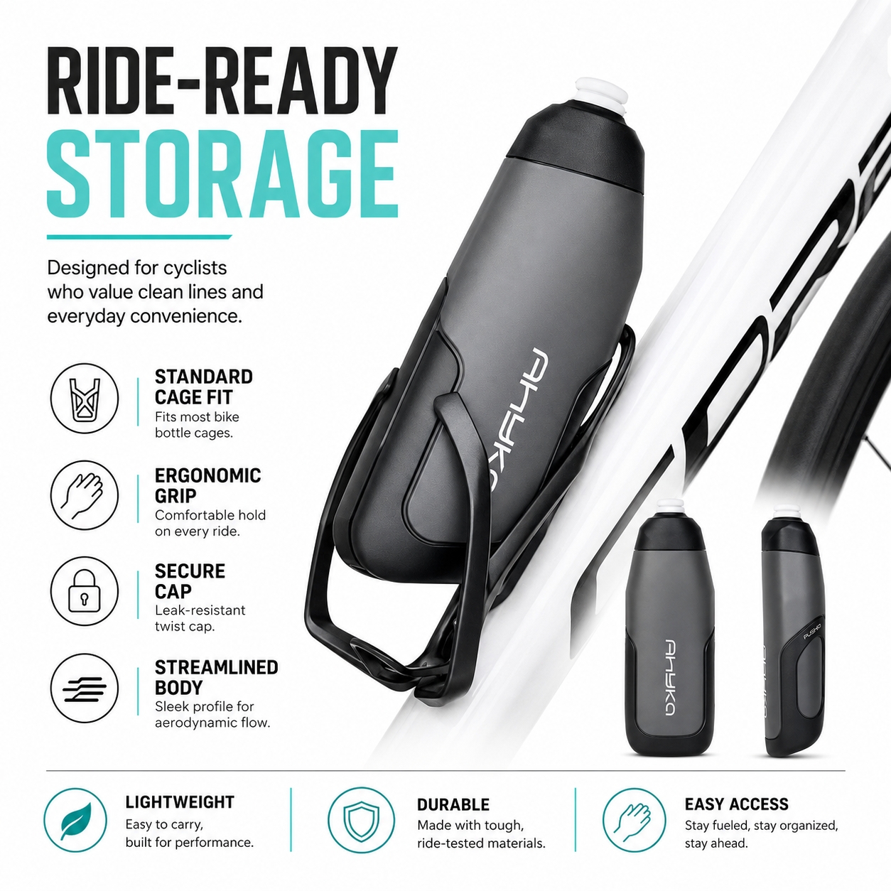 Ahyka Aerodynamic Water Bottle – Triathlon Cycling Kit recenzja i cena