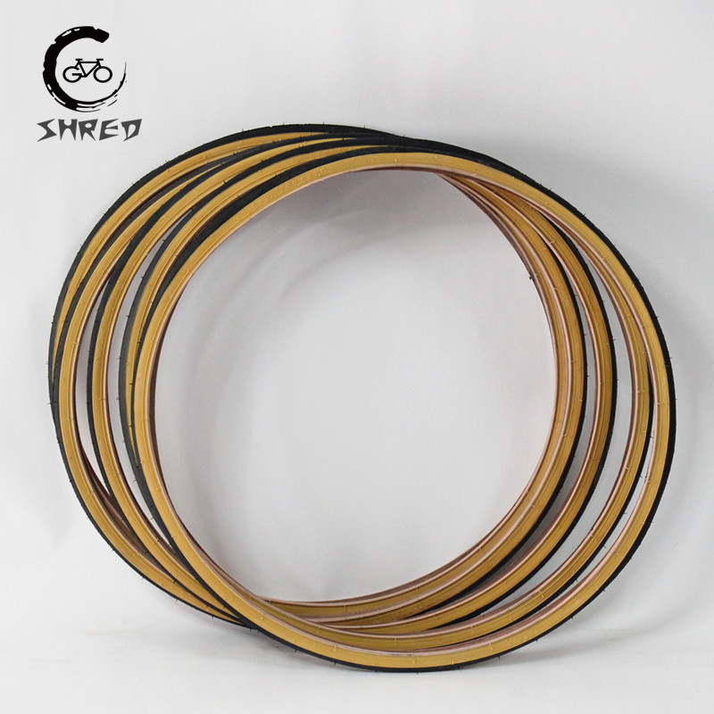 Retro Bicycle Tires 700C Road  – Yellow Cycling Gear recenzja i cena