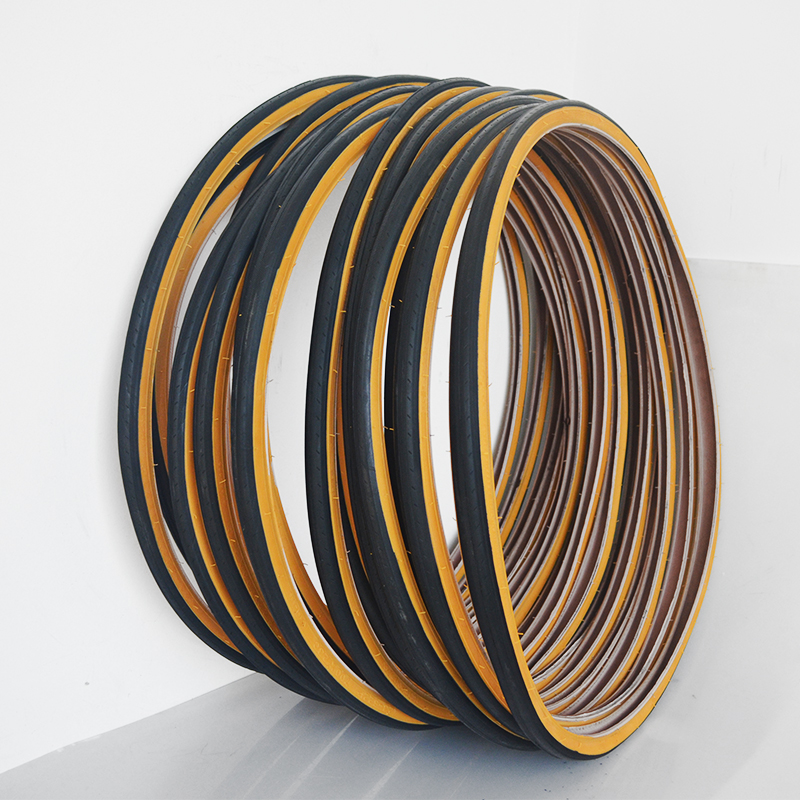 Retro Bicycle Tires 700C Road  – Yellow Cycling Gear recenzja i cena