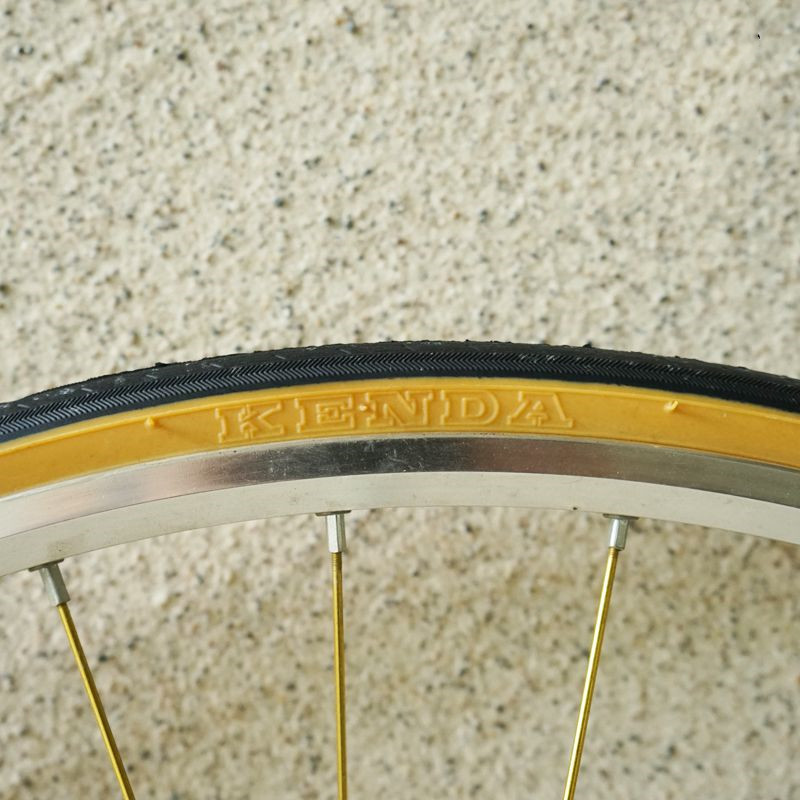 Retro Bicycle Tires 700C Road  – Yellow Cycling Gear recenzja i cena