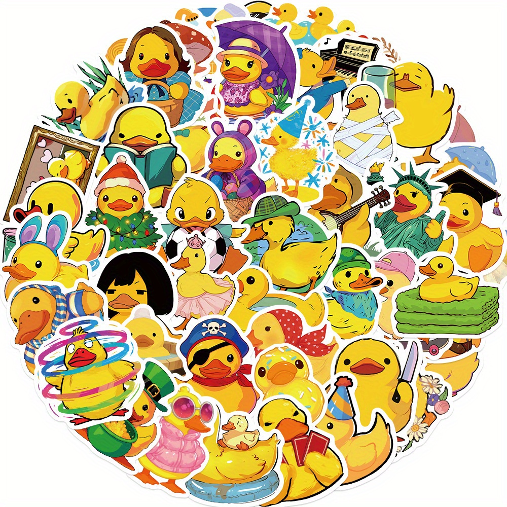 50PCS Yellow Duck Decals Graff – Yellow Cycling Gear recenzja i cena