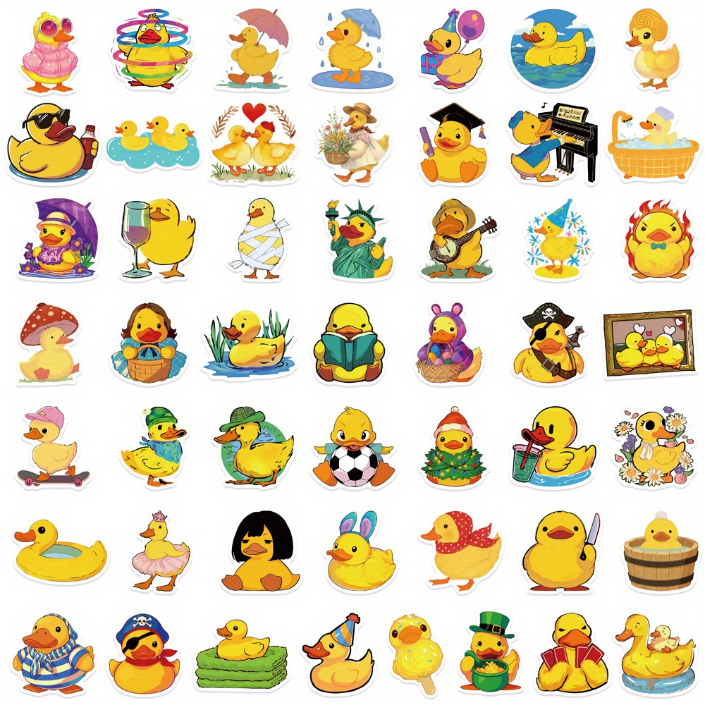 50PCS Yellow Duck Decals Graff – Yellow Cycling Gear recenzja i cena